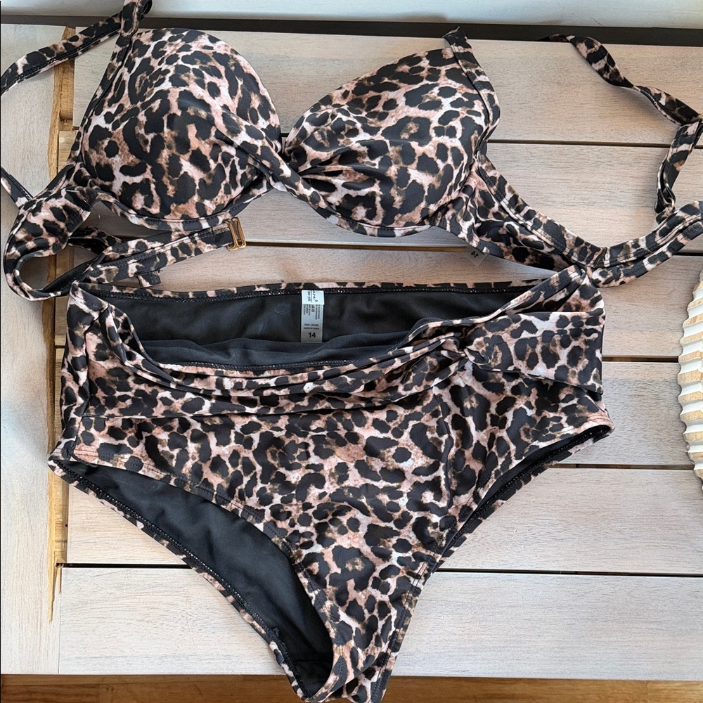 Leopard Print Bikini Set
